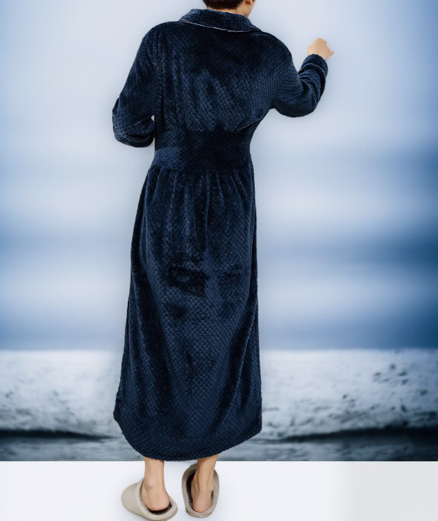 柔軟加絨睡袍面料近拍