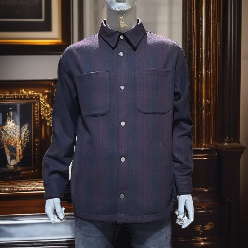  남성 더블 플리스 셔츠