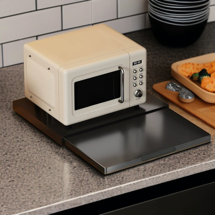 吊り下げ式二層引き出しラックの収納例