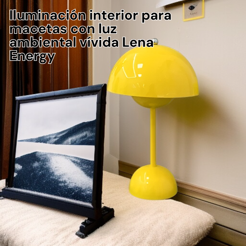 Lámpara de ambiente Vivid Mood Lenaenergy en forma de maceta de flor