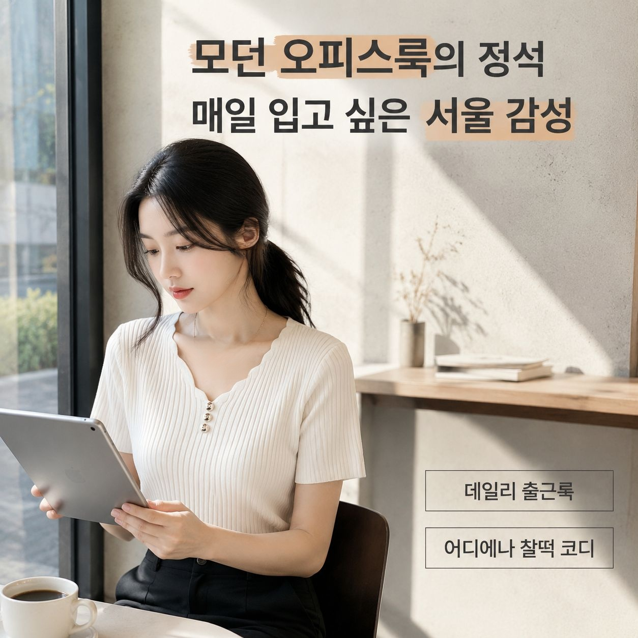 여성용 시원한 아이스 원사 브이넥 버튼 슬림핏 크롭티 (한국 스타일)