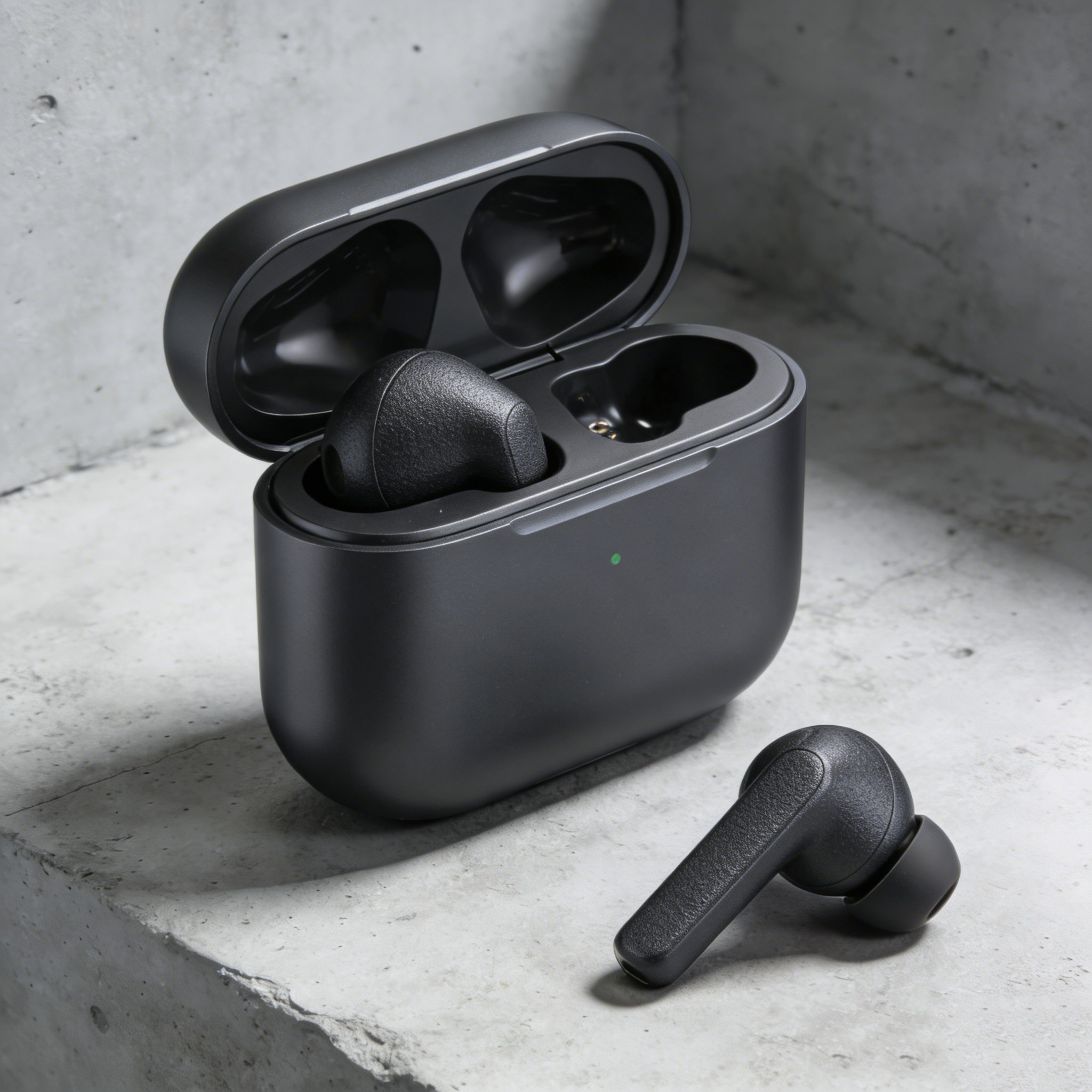 イヤホンの充電ケースと付属品