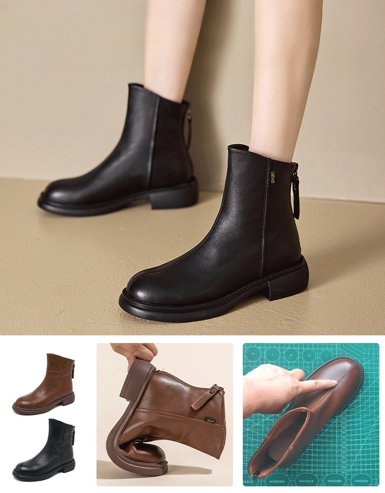 아름다운 다리 짧은 부츠