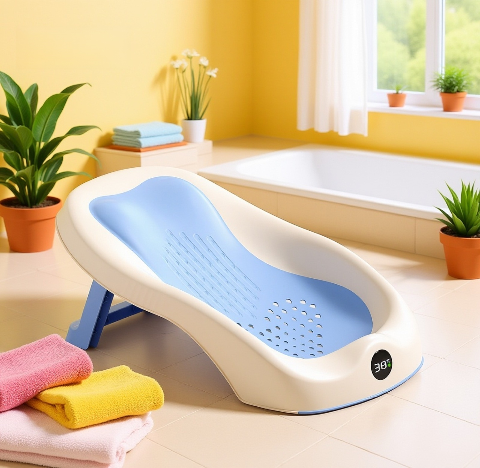 Babybadewannenregal with non-slip design