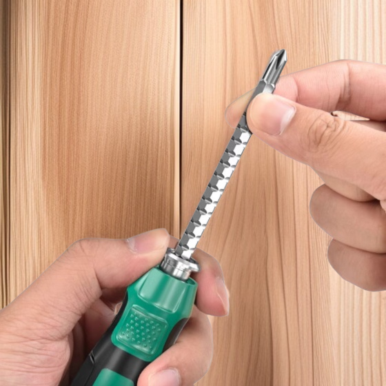 듀얼 드라이버 세트 멀티 씬 신축 멀티 강자성 듀얼 드라이버 십자 일자 드라이버 듀얼 공구함