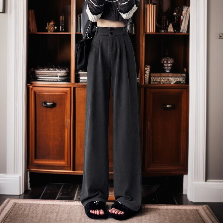 캐시미어 와이드 팬츠 여성용