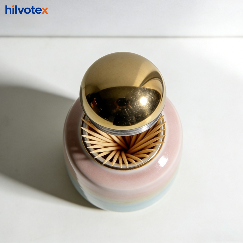 Ceramic magnetic toothpick holder (pack of 3)