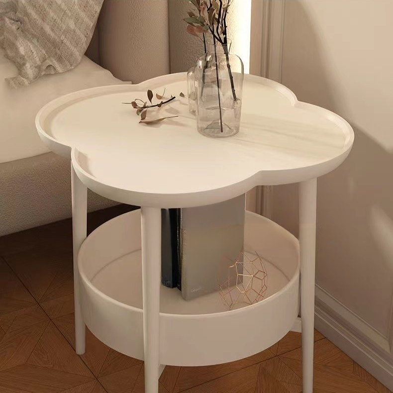 Modern Minimalist Cream Side Table