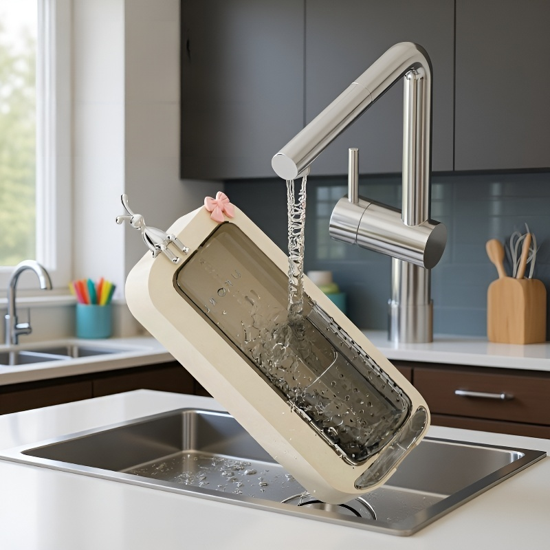 家用筷子筒免打孔壁挂式多功能可沥水筷子盒