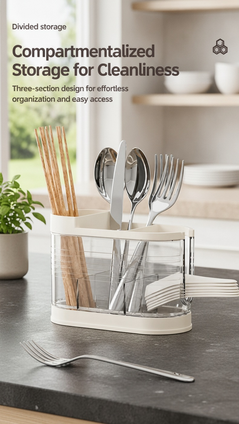 Kitchen organizer holding chopsticks and utensils