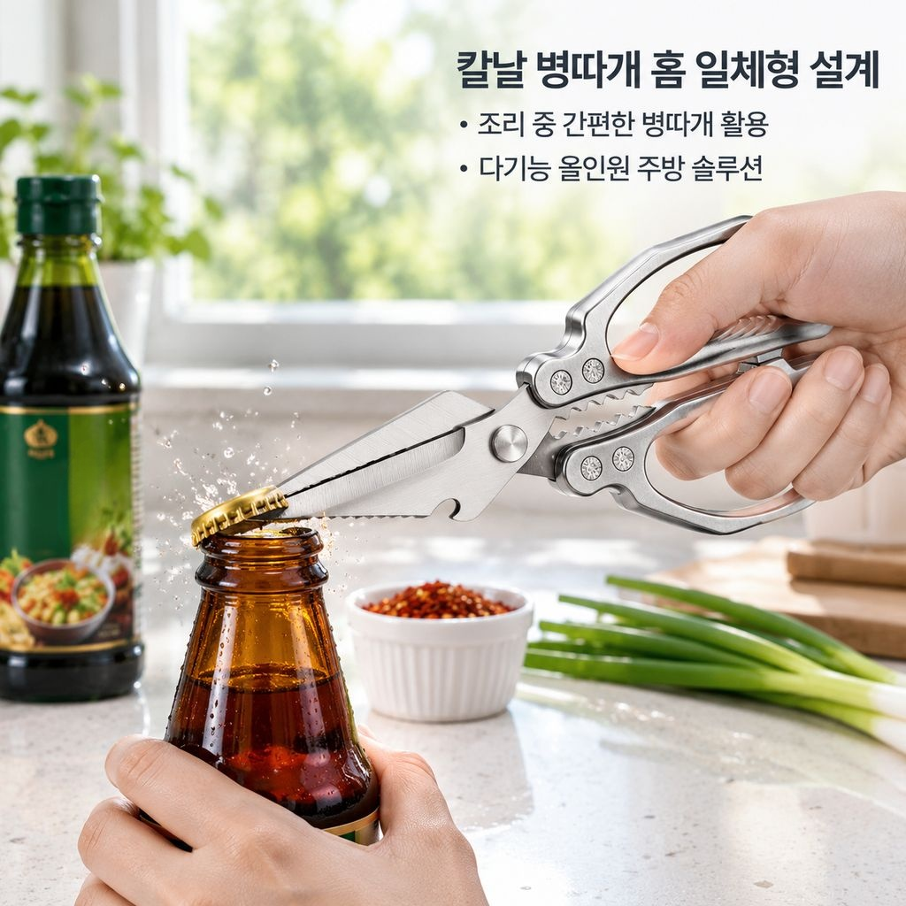 독일 스테인리스 주방가위 다목적 강력 닭뼈가위 음식 조리가위