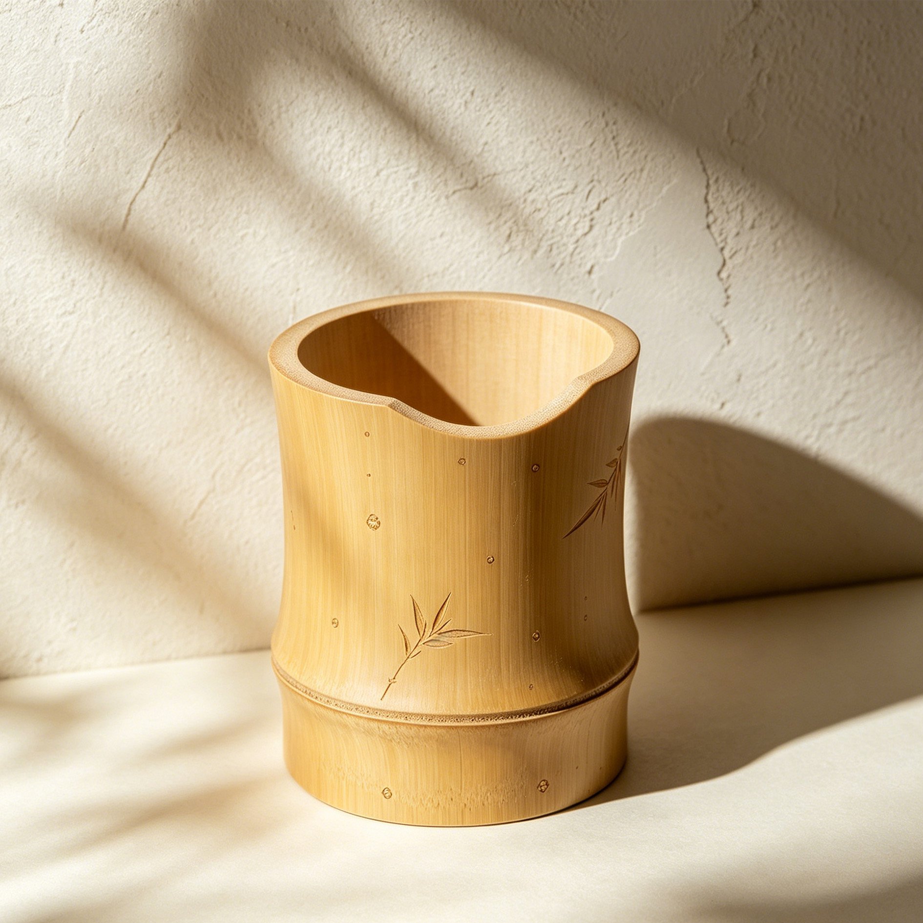 Blumentopf-Set aus Bambus (6 Stück)