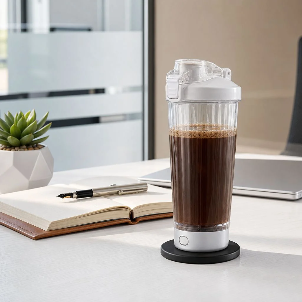 Taza automática mezcladora de café deportiva, botella portátil para fitness