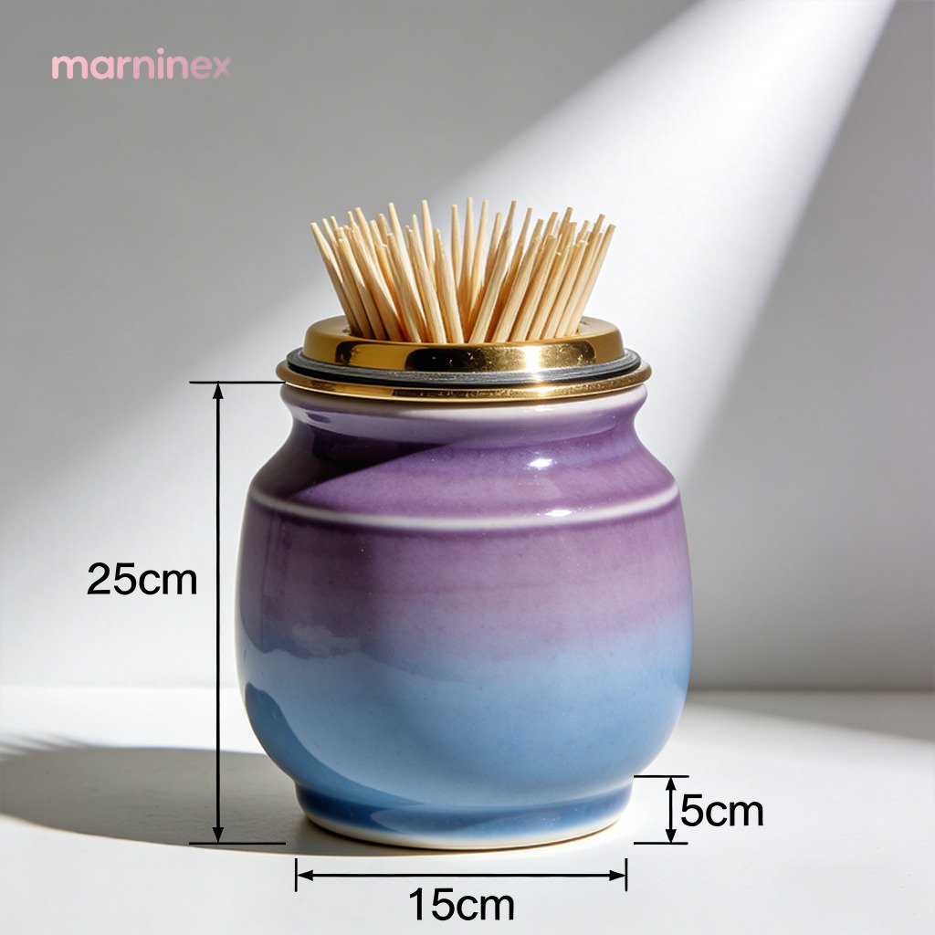 Palillero magnético organizando palillos de dientes