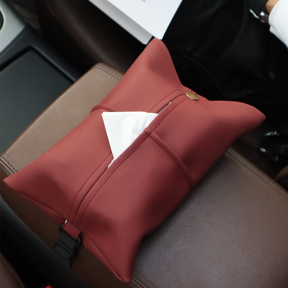 車載ティッシュケース、スタイリッシュな調節可能デザイン、シートアームレスト・サンバイザー専用