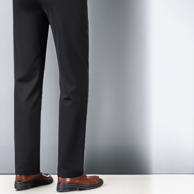 남자 기모 캐주얼 팬츠 고탄력 일자 비즈니스 정장바지 가을 겨울 와이드 팬츠