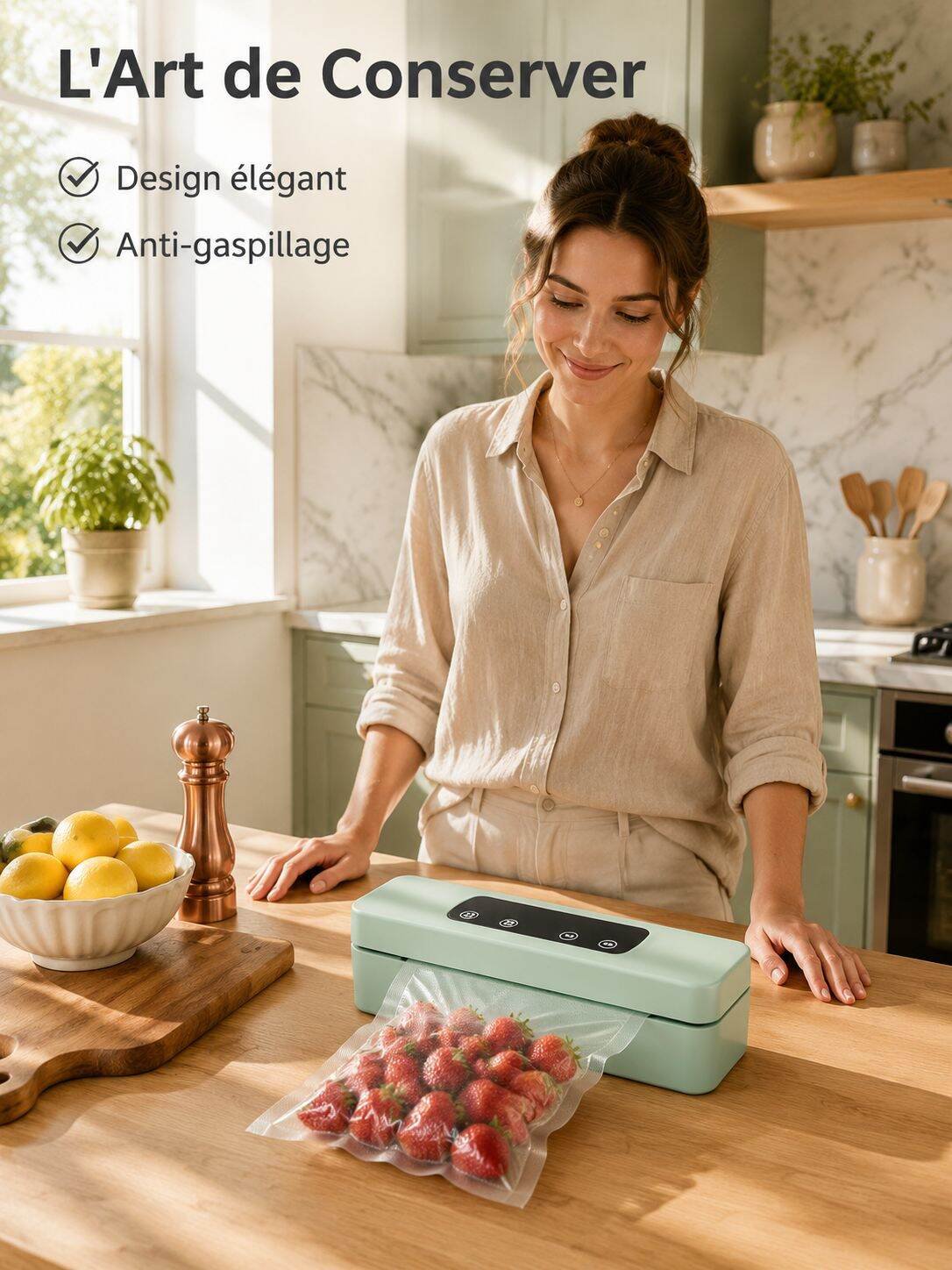 Appareil de mise sous vide automatique portable pour la maison