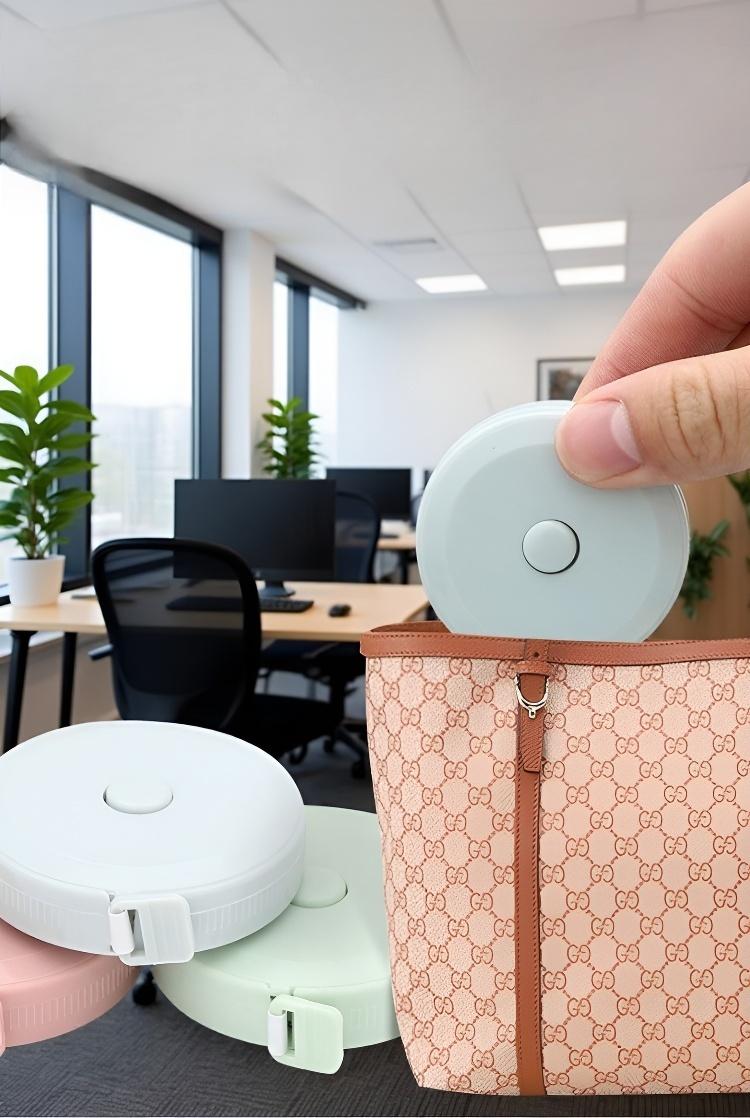 巻き取った状態の1.5メートルメジャー