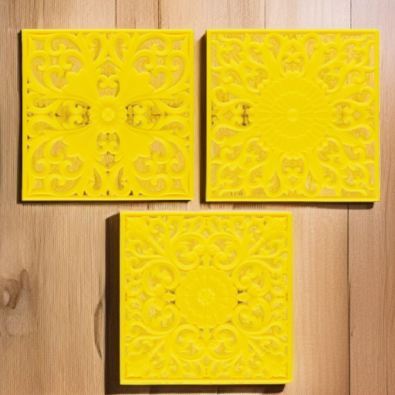 正方形厚透かし型防熱断熱マット