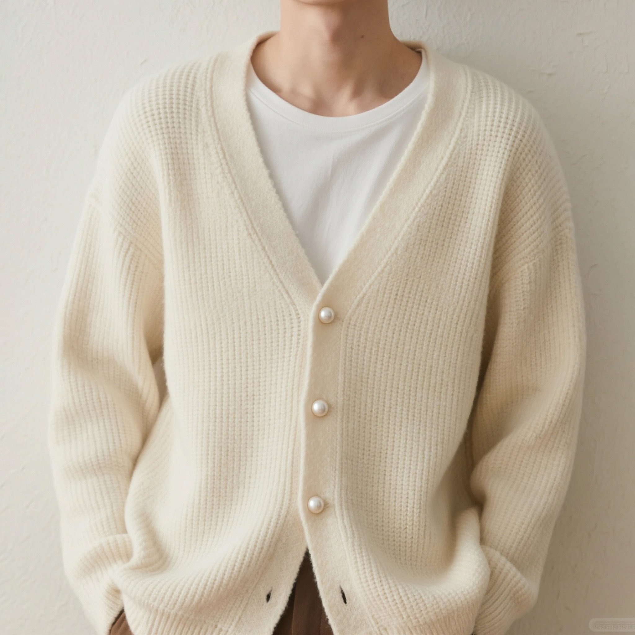진주 버튼 가디건 자켓
