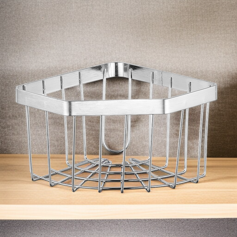 Kitchen wall-mounted stainless steel drain basket