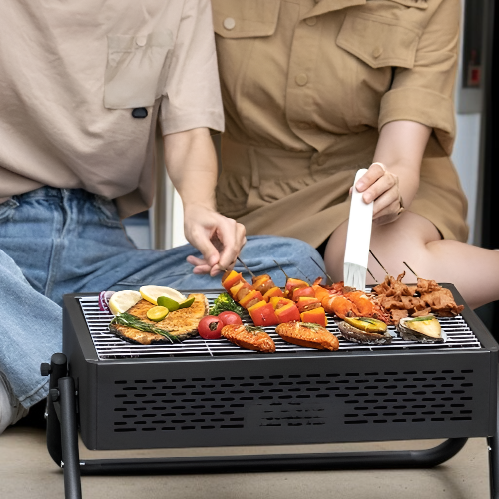 Gril à charbon pour barbecue d'intérieur