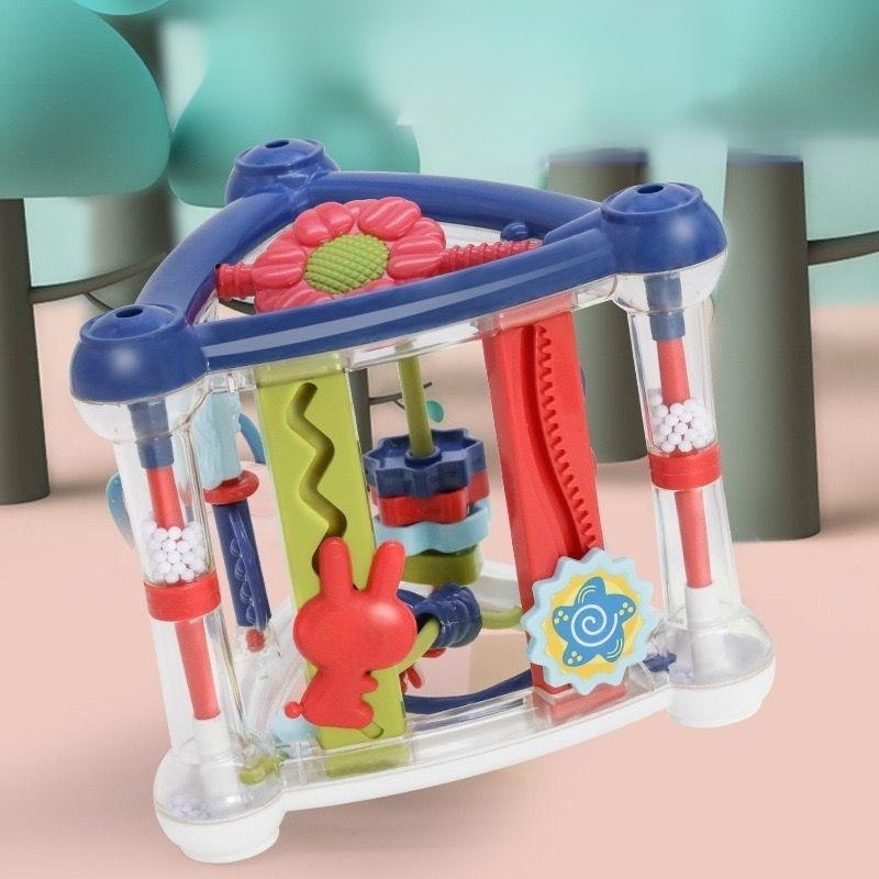 Baby Five-sided Triangle Multi-purpose Rattle