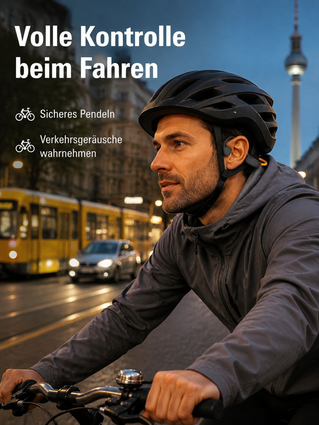 Moderne leuchtende Kopfhörer für Sport und Alltag