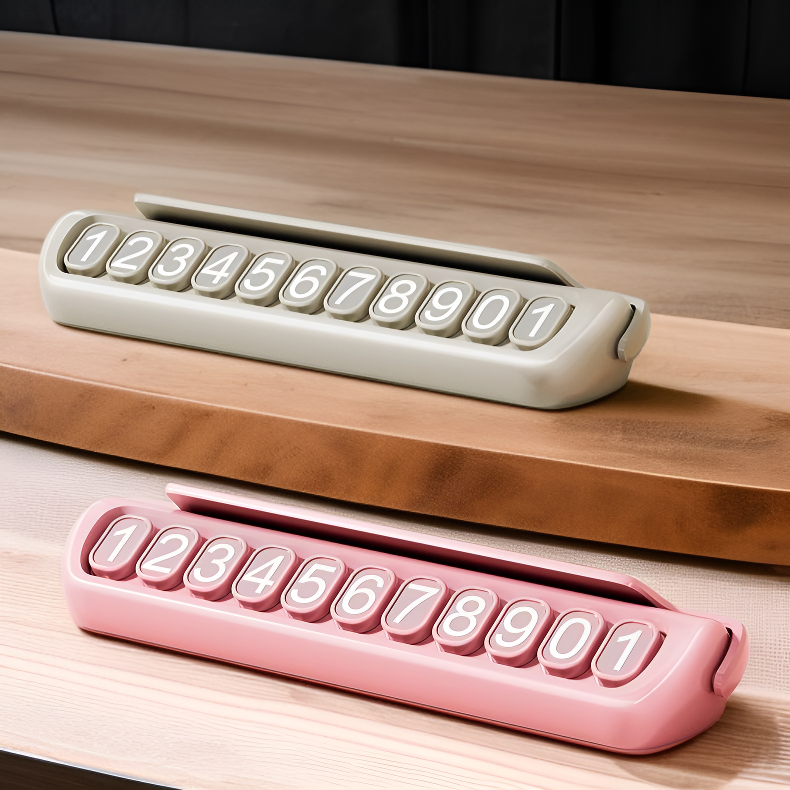 ป้ายจอดรถชั่วคราวแบบหรูสำหรับรถยนต์ พร้อมเบอร์ติดต่อย้ายรถ