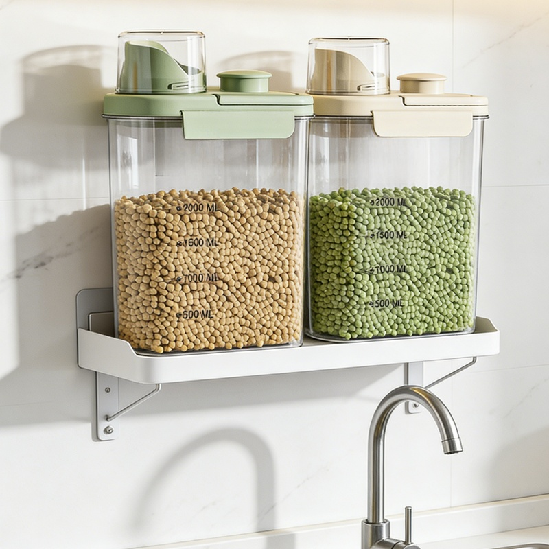 Food-Grade Transparent Airtight Storage Tank Kitchen Fresh-Keeping Box