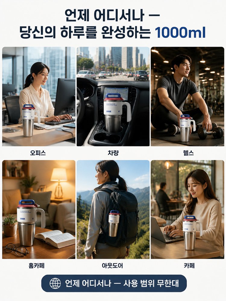 【온활】대용량 진공 보온·보냉 텀블러