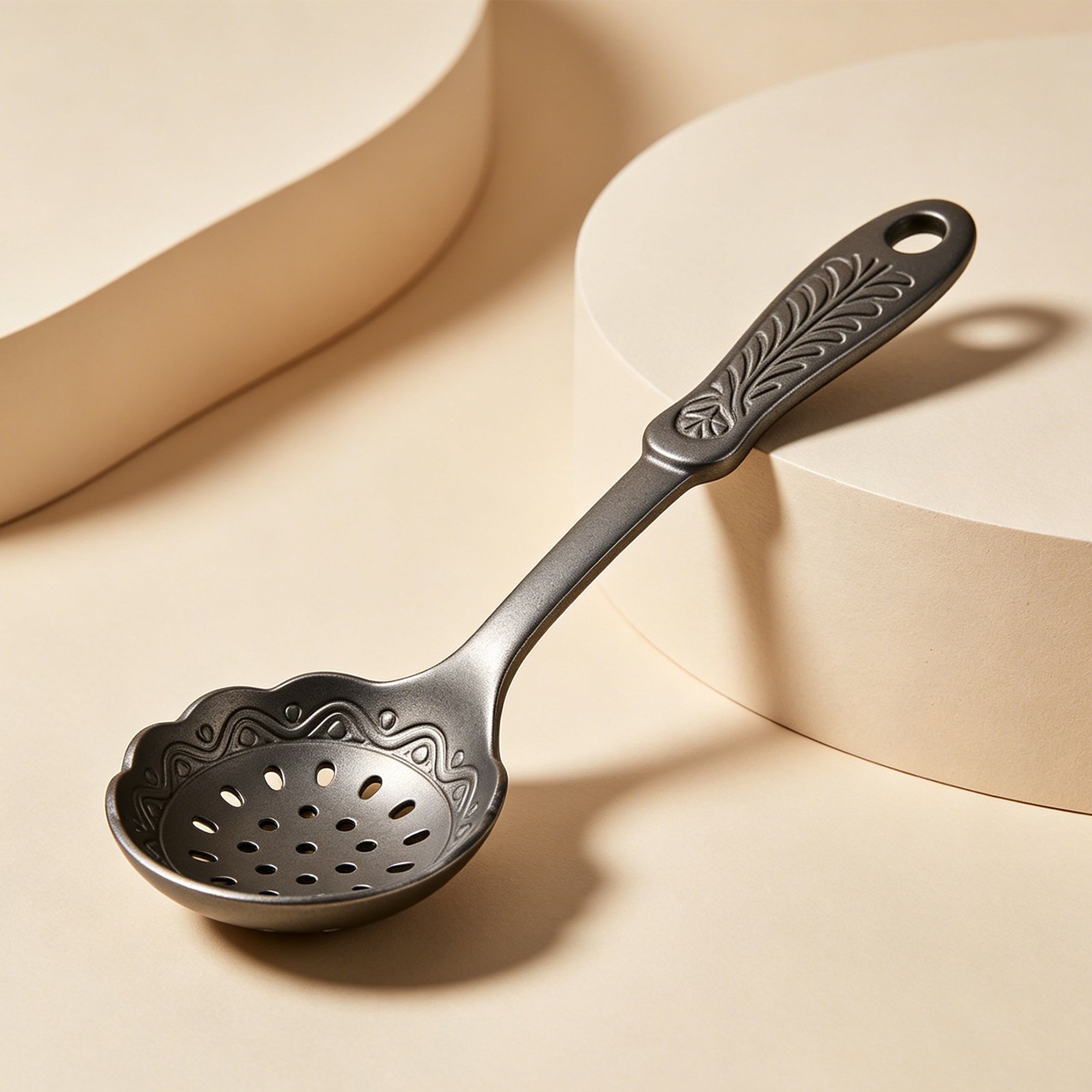 Matte Stainless Steel Oil Skimmer (Set of 2)