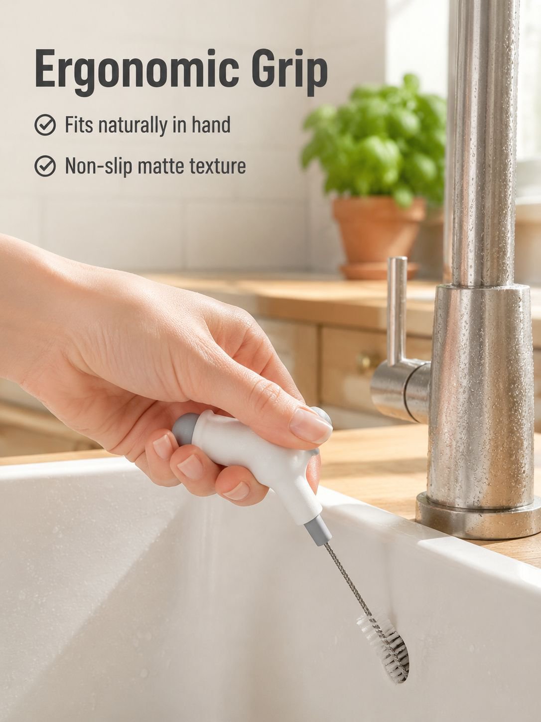 Creative Pea-Shaped Flexible Gap Cleaning Brush