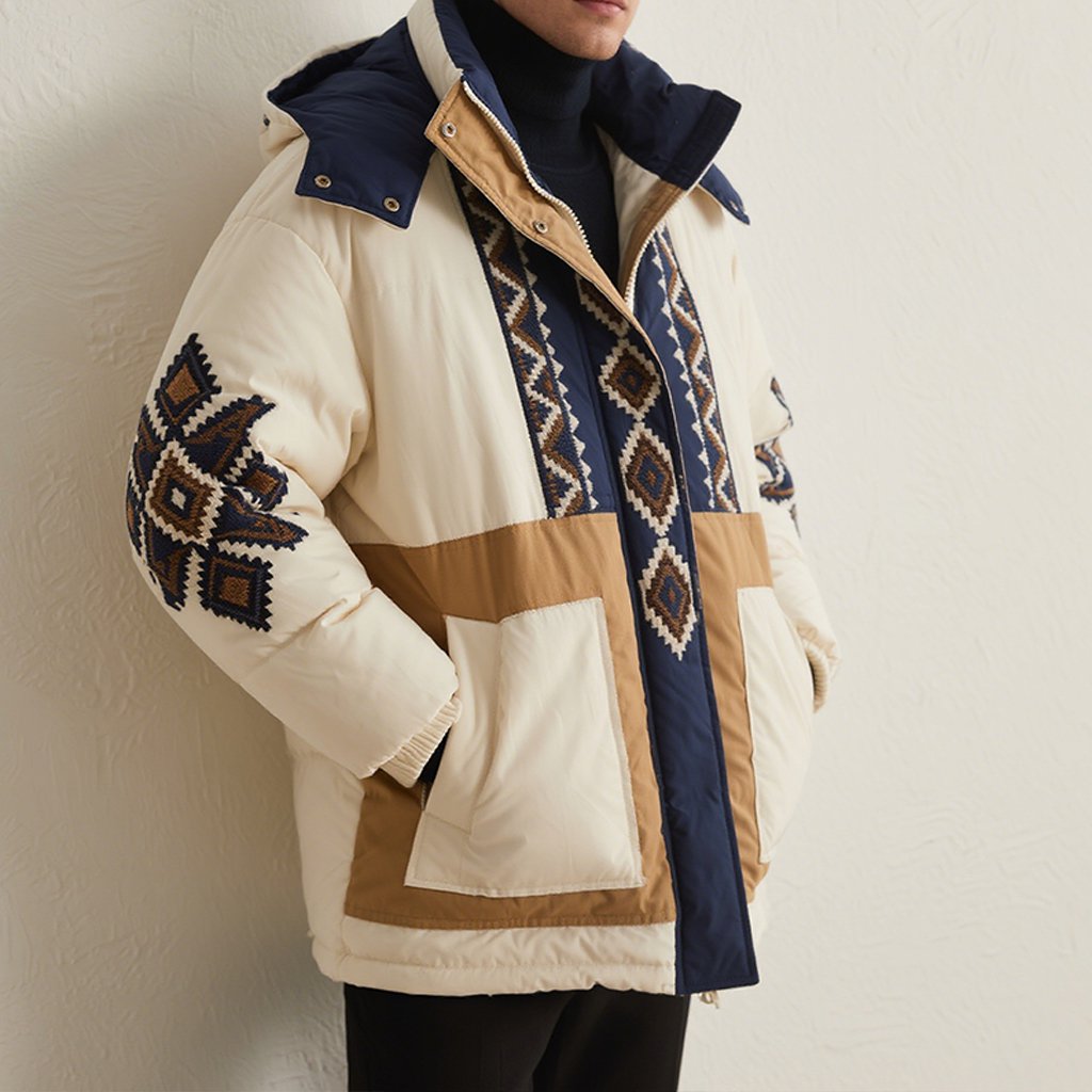 남자 겨울 따뜻한 다운 재킷