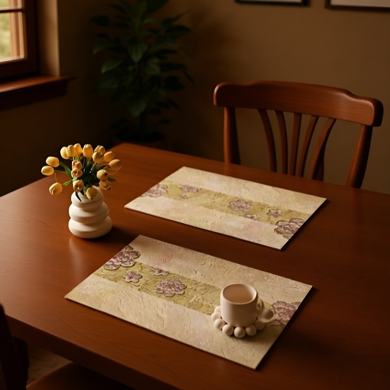 プレースマットの防水機能を示す画像