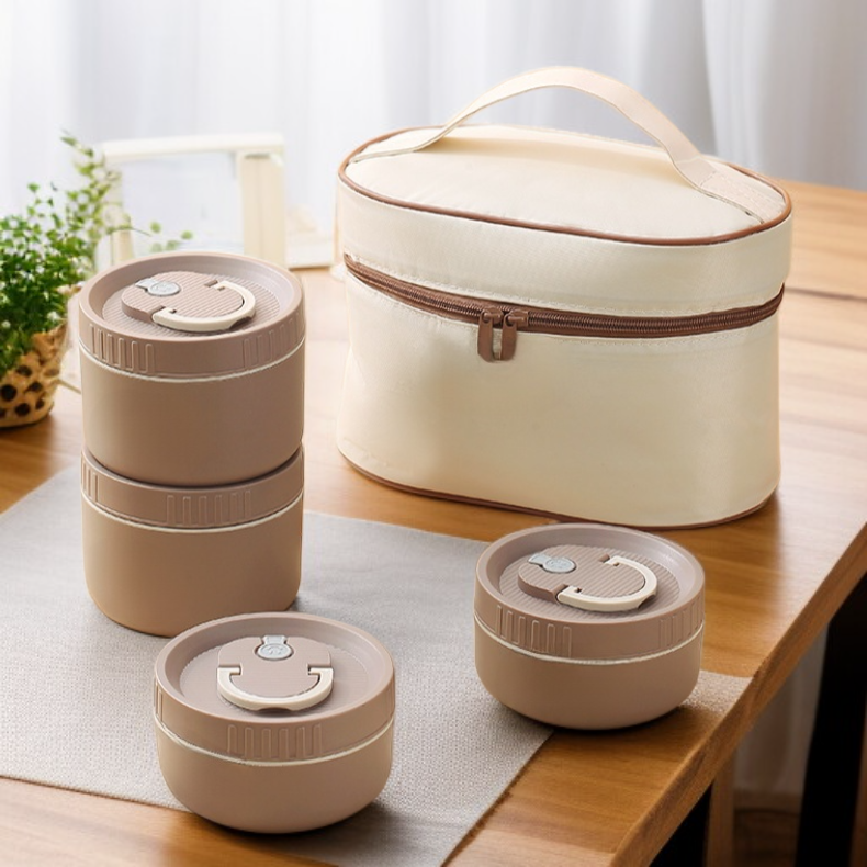 Fiambrera portátil para estudiantes de acero inoxidable