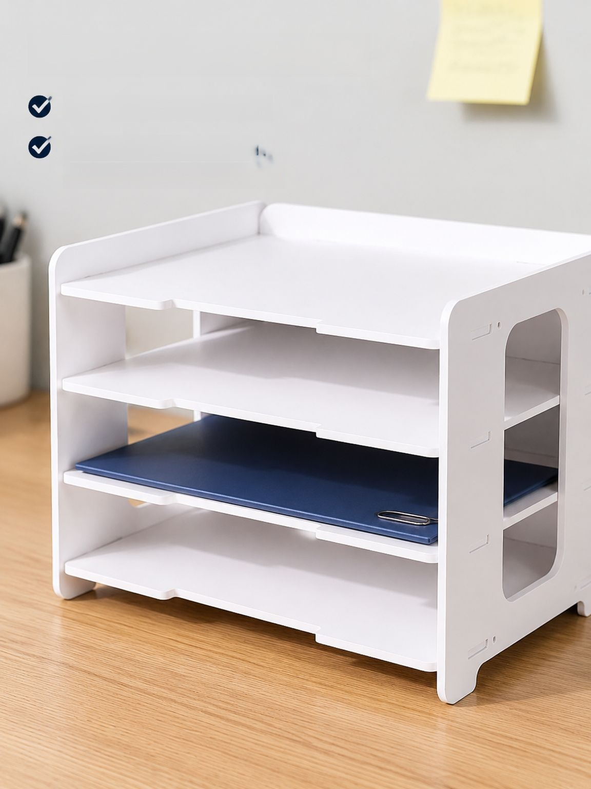Étagère de rangement pour dossiers avec design moderne