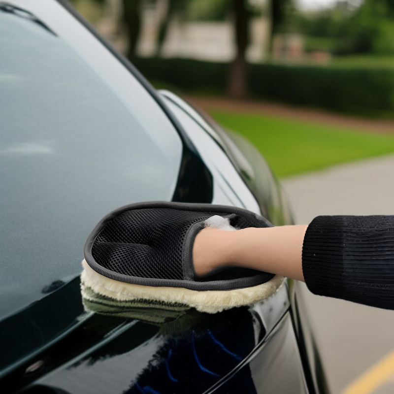 자동차 융털 세차장갑 양털 융털 도톰한 세차장갑 융털 도톰한 세차용품 차량용 세차 양털장갑 미용용품