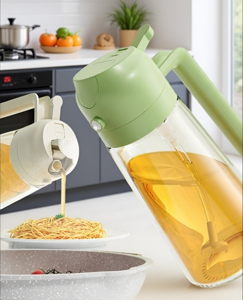 Mess-free oil can with secure sealing lid