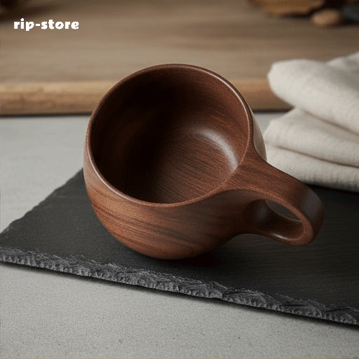 Eco-friendly wooden drinkware collection