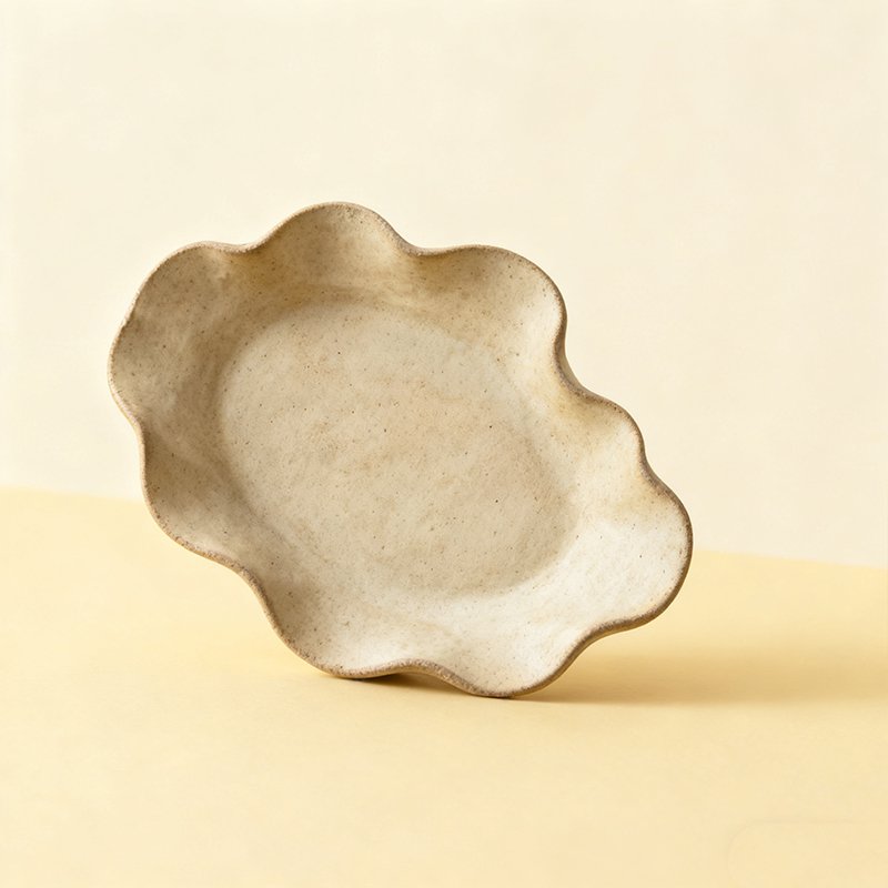 クリエイティブ変形レース縁皿セット（4点セット）