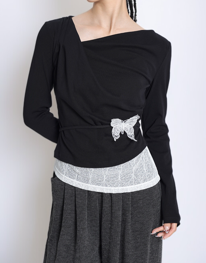 体型カバーにおすすめのフェイクツーピーストップス