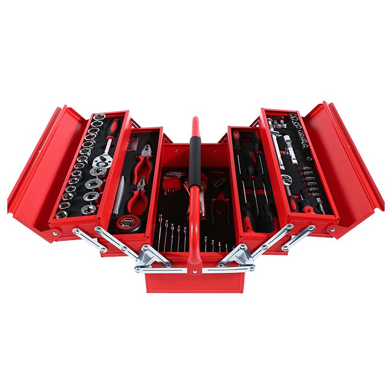 กล่องเครื่องมือแบบพกพาขนาด 18 นิ้ว พร้อมมือจับสองด้าน