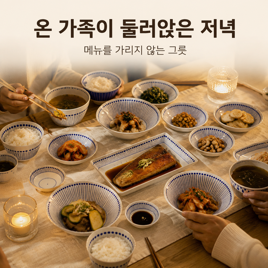 심플한 세라믹 국수 접시