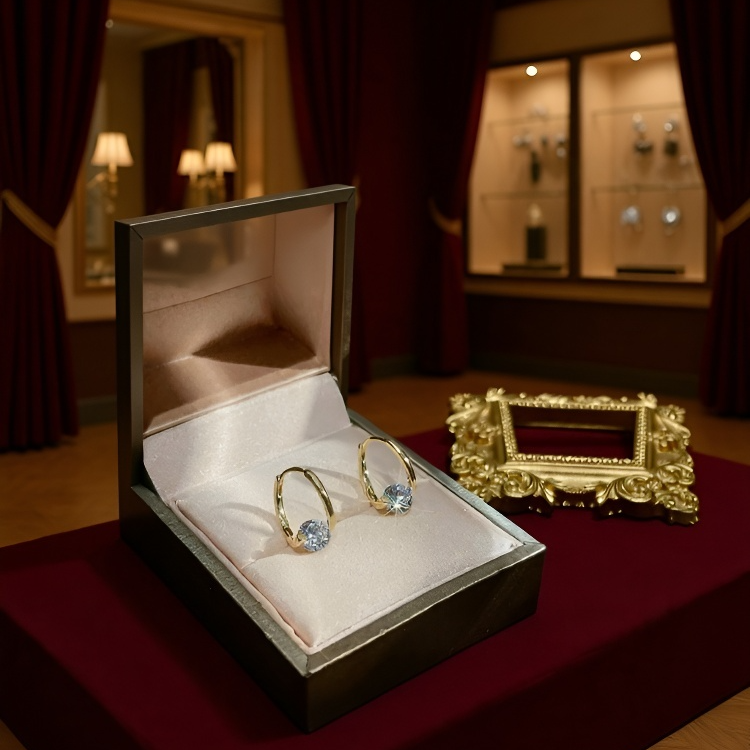 Elegante und raffinierte Ohrringe mit hochwertigem Funkeln