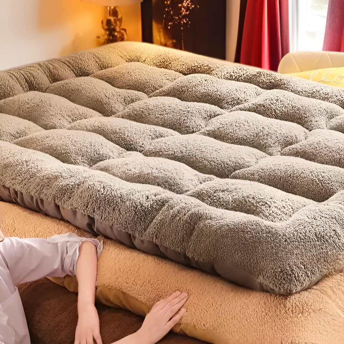 강화 보온 업그레이드 스웨이드 매트리스