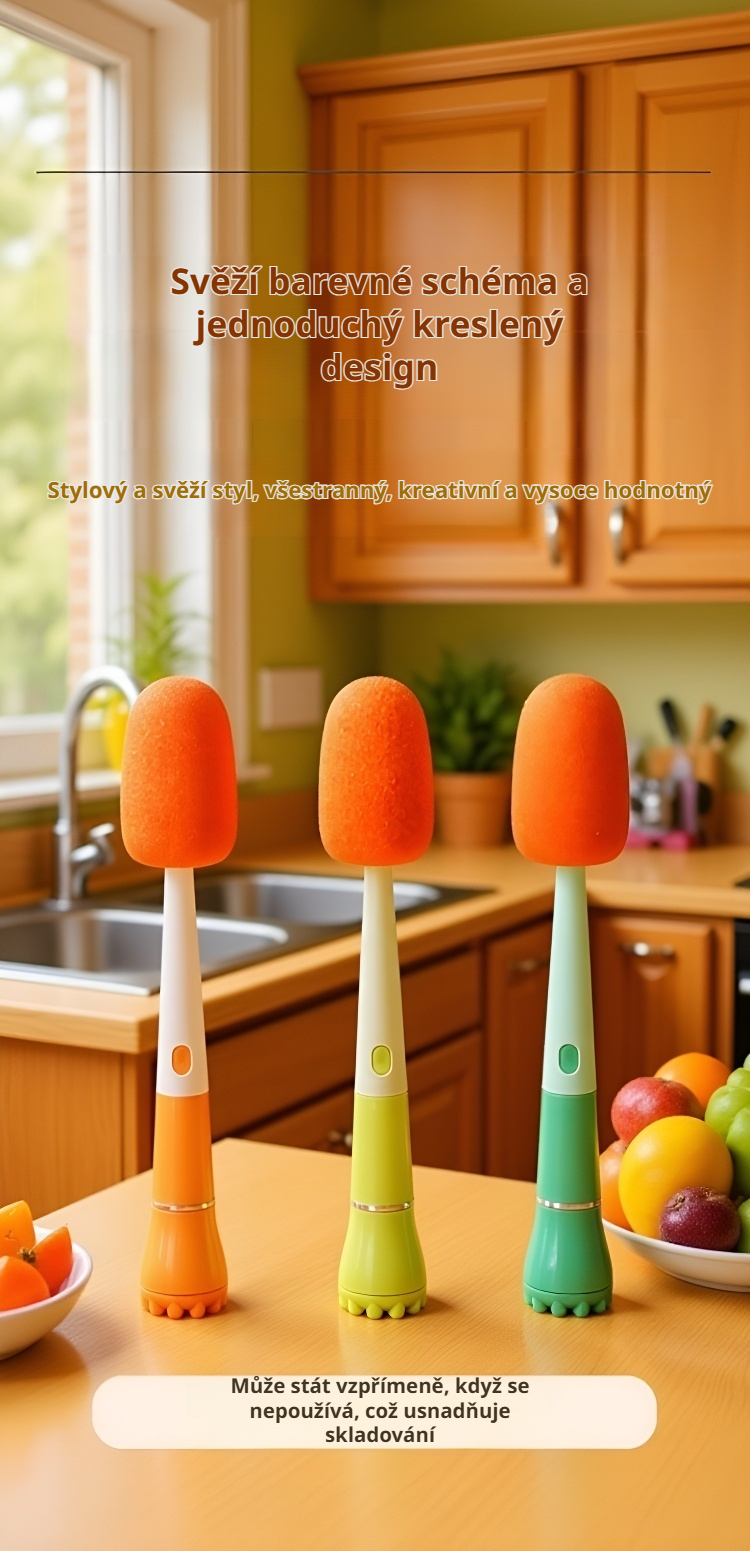 Detail kartáče na sklenice a hrnky