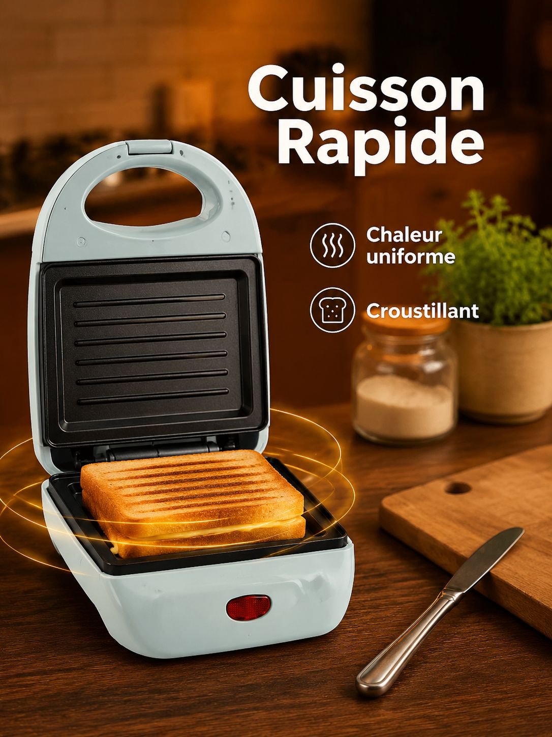 Grille-pain à sandwich pratique pour la maison