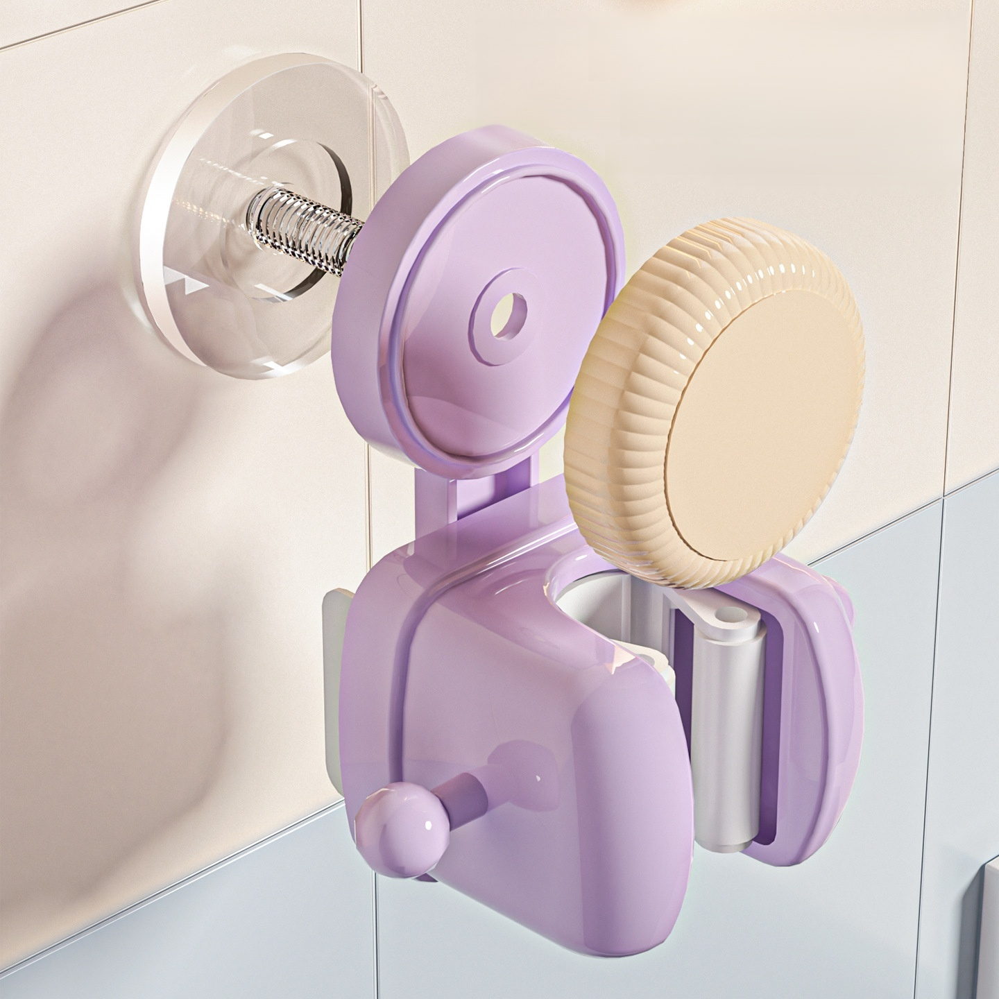 욕실 벽면 흡착식 분리형 걸레 홀더