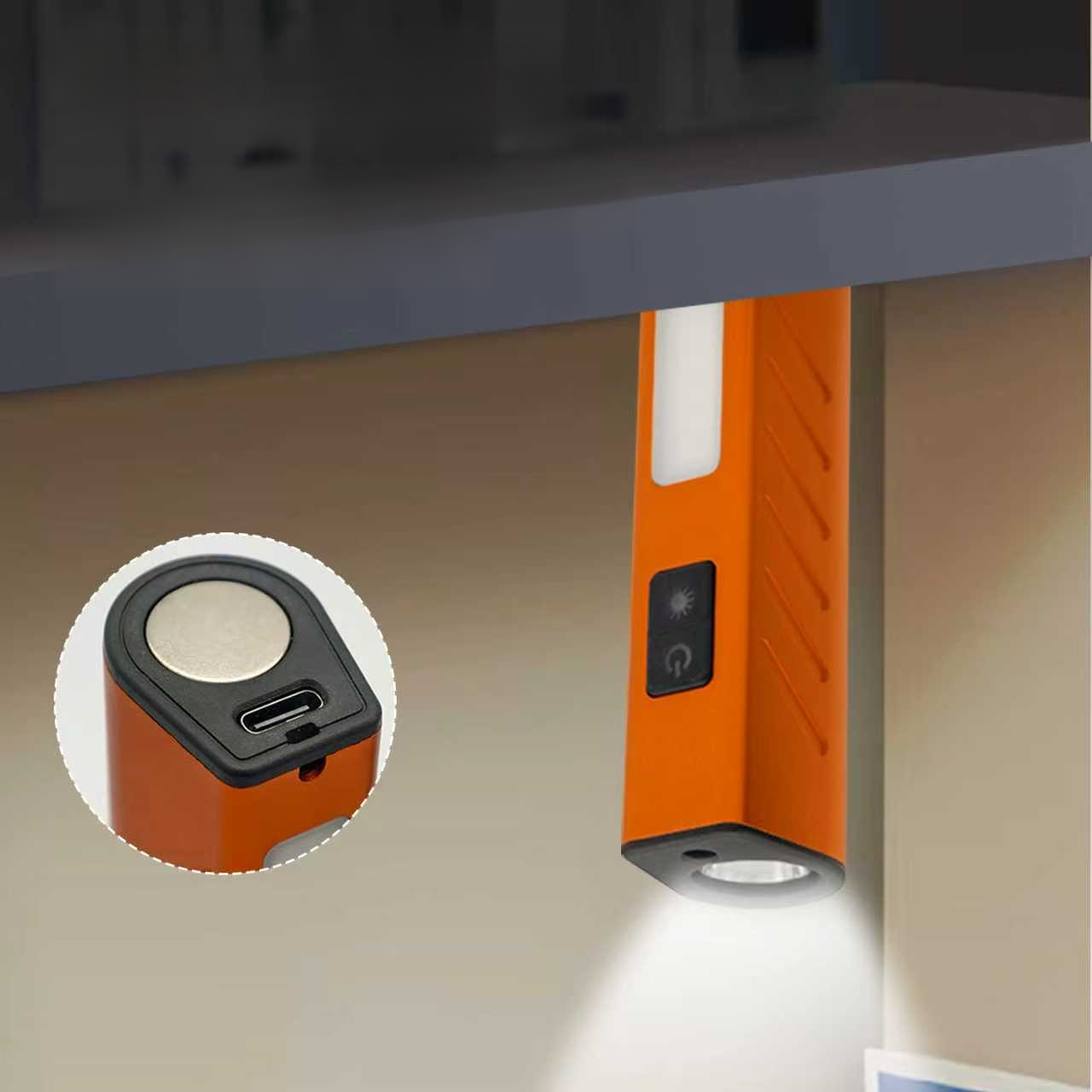 High Power Magnetic Work Flashlight